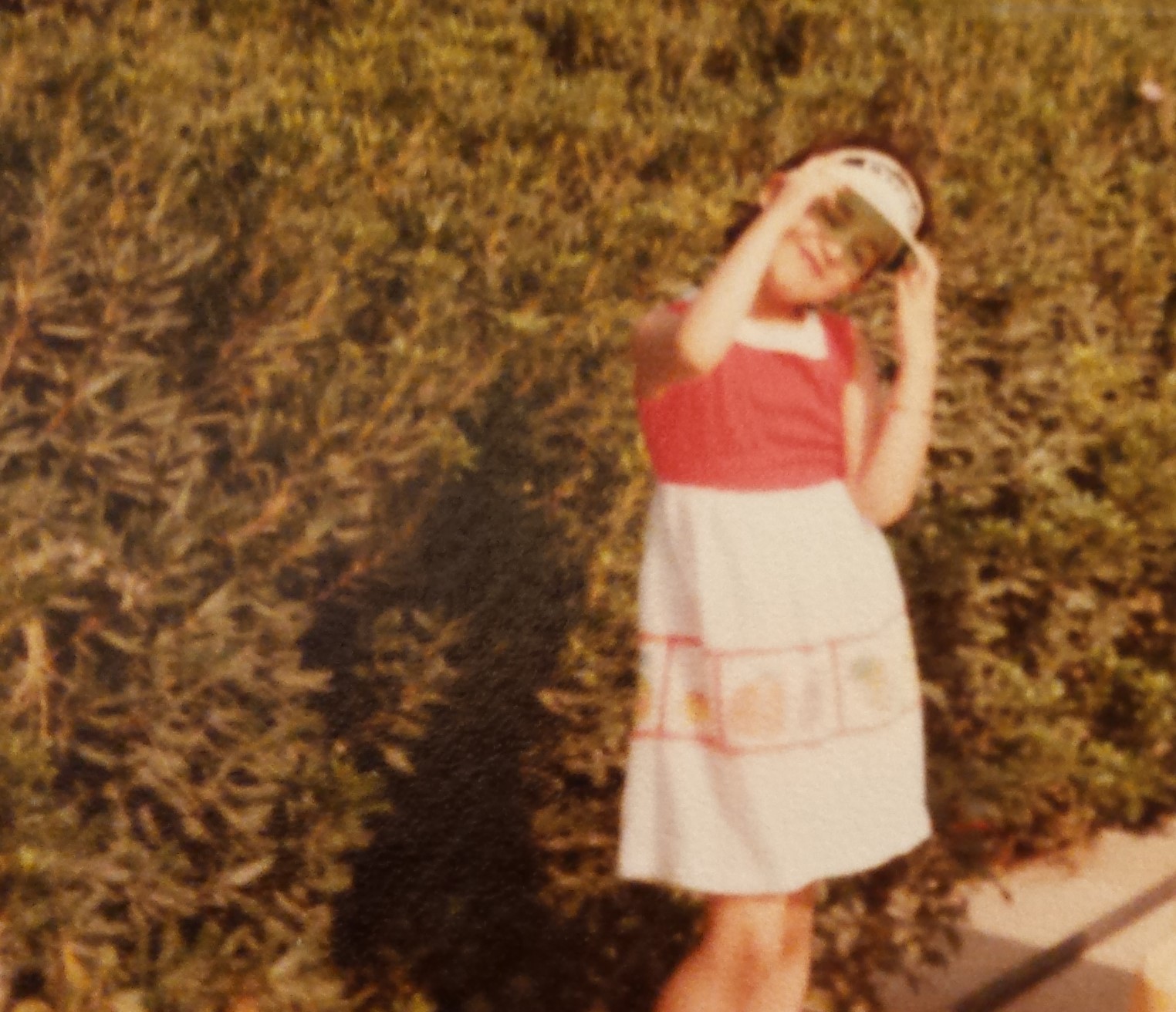 Randah Taher as a 7 year old child posing